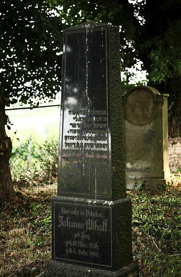 Der jüdische Friedhof in Uffhofen (Gemeinde Flonheim, VG AlzeyLand